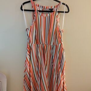 NWT! 🌈 Torrid Radiant Striped Knee-Length Dress 🌟 Size 12
